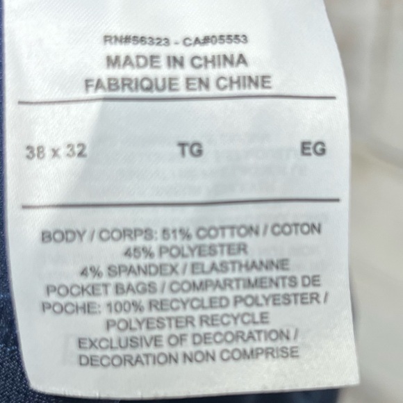 Nike Pants Men 38x30 Blue Dri Fit Straight Leg Chino Casual Workwear Office Golf - Picture 8 of 11